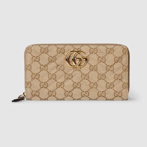 良品✨GUCCI 折り財布　GGキャンバス ラウンドジップ　アイボリー グッチ 折り財布 GGキャンバス GG ラウンドファスナー コンパクト