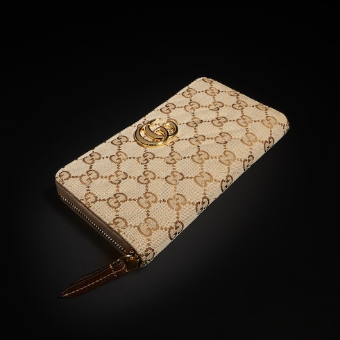 Cartera con zipper GG Marmont