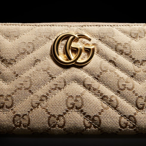 Cartera con zipper GG Marmont