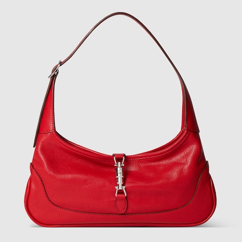 Jackie Slim medium shoulder bag in red leather | GUCCI® US