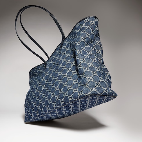 Gucci Tribeca系列大号托特包