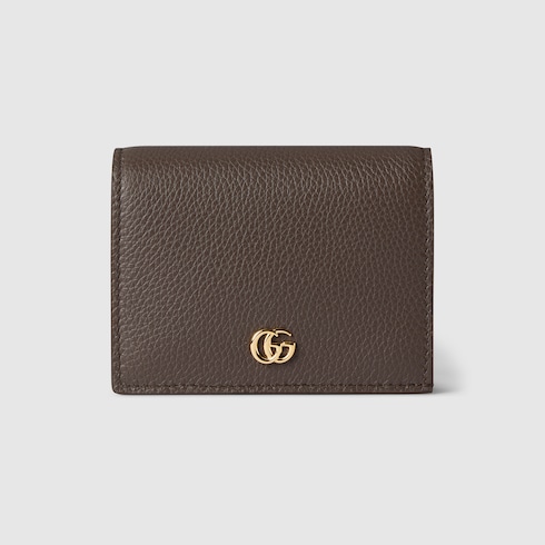 Zweifarbige kleine GG Marmont Brieftasche
