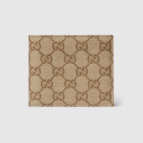 GUCCI GGキャンバス 三つ折り財布 グッチ エッセンス クラシック〕バイフォルドウォレット ・サンド