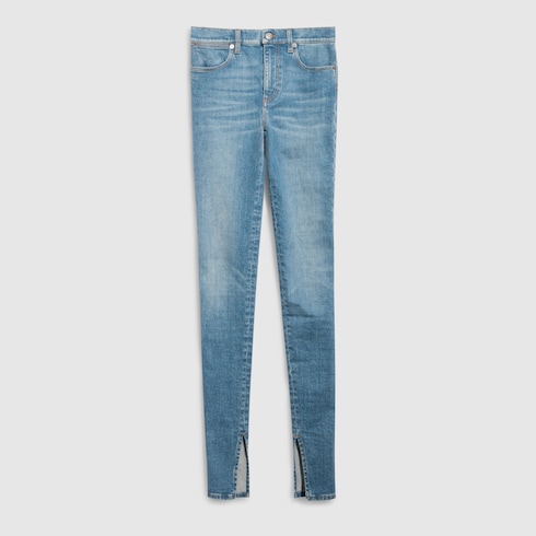 Cotton stretch denim pants