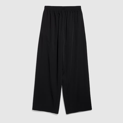 ウールツイル レジャーパンツ ・ブラック | GUCCI公式
