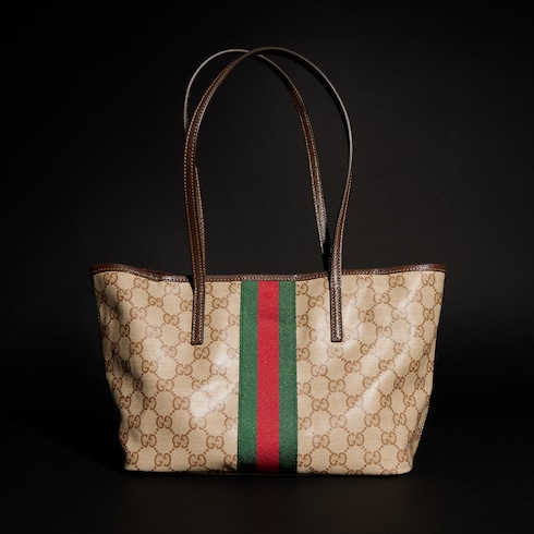 Gucci Tribeca系列小号托特包
