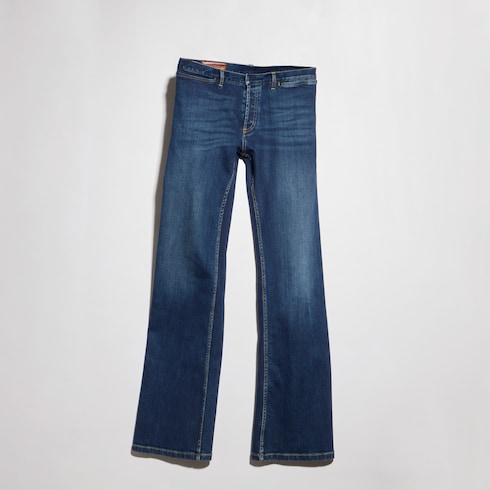 Pantalones de denim de algodón elástico