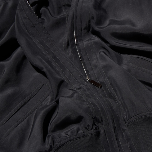 Silk poplin zip jacket