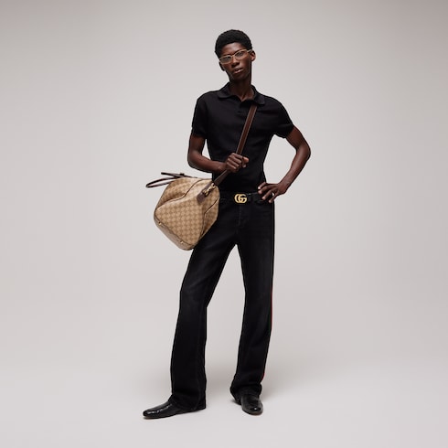 GG technical jersey jacquard polo shirt