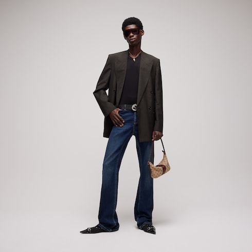 Pinstripe wool mohair jacket