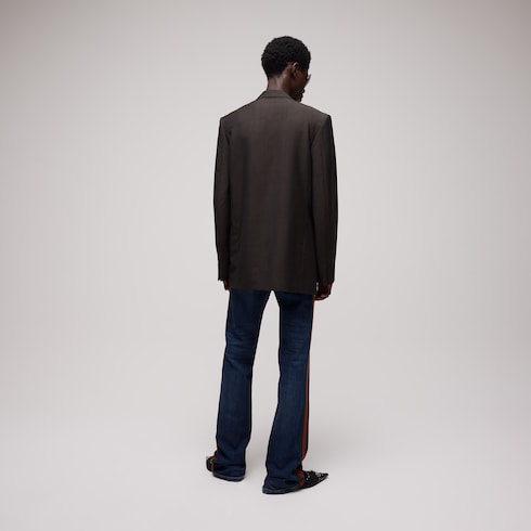 Pinstripe wool mohair jacket