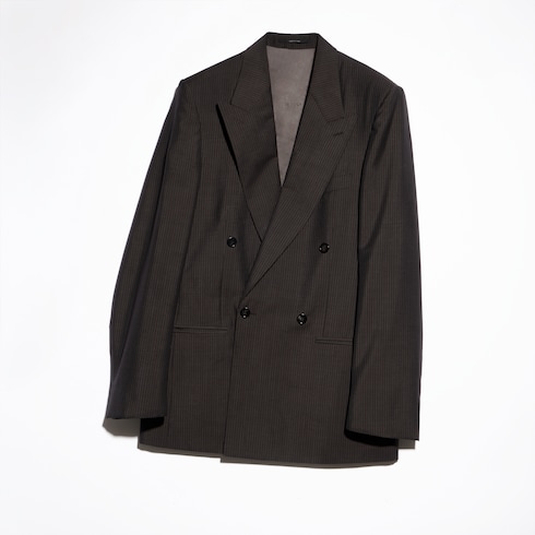 Chaqueta de angora con raya diplomática