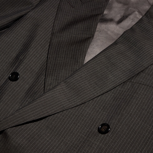 Chaqueta de angora con raya diplomática