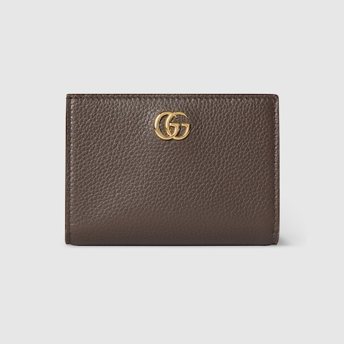 GUCCI ダブルG パイソン マルチカラー スモールウォレット 二つ折り財布 ダブルG バイカラー スモールウォレット ・ダークトープ＆ピンク