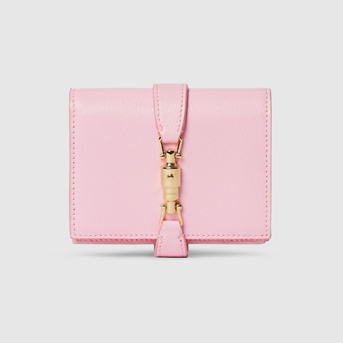 Gucci Jackie medium wallet in light pink leather | GUCCI® US