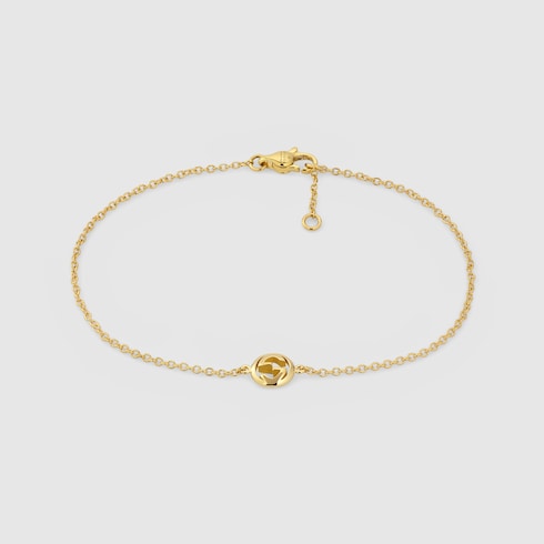 グッチ インターロッキング〕18K チェーン ブレスレット ・18K グッチ インターロッキング〕18K チェーン ブレスレット ・18K