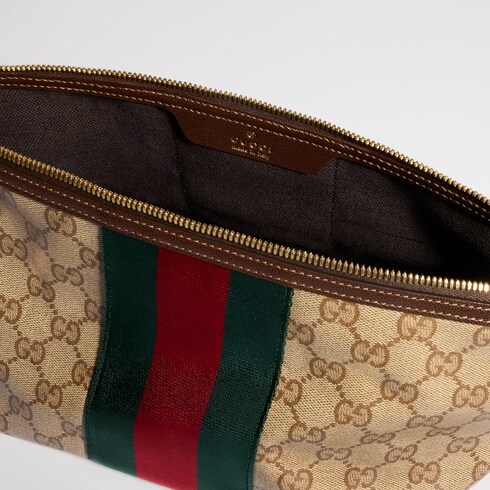 Small GG toiletry case with Web