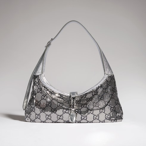 Jackie Slim metallic evening bag