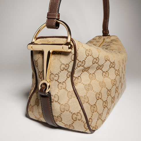 Sac à épaule Gucci Half Horsebit moyen format