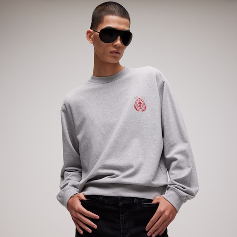 Sweat-shirt en jersey de coton mélangé