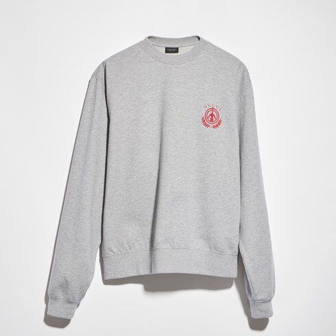 Sweat-shirt en jersey de coton mélangé