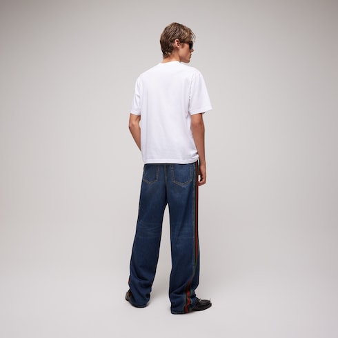 Cotton jersey T-shirt with print