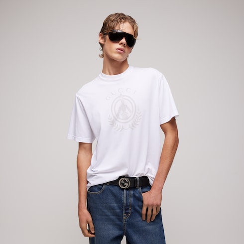 Cotton jersey T-shirt with print