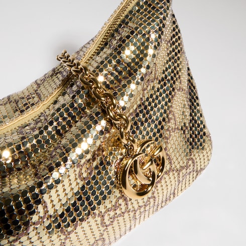 Sac de soirée métallique avec charm
