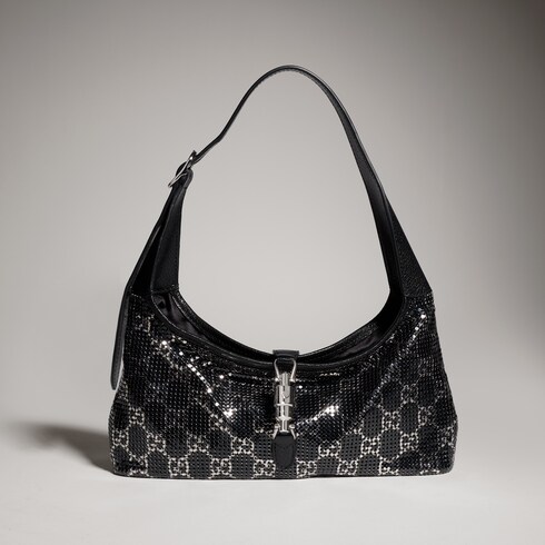 Jackie Slim metallic evening bag