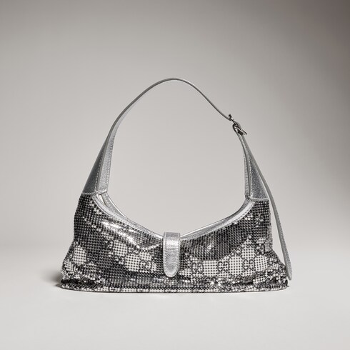 Jackie Slim metallic evening bag