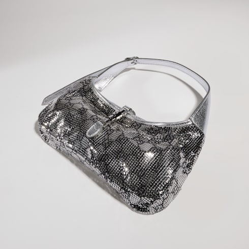 Jackie Slim metallic evening bag