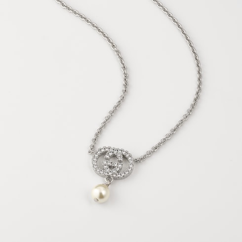 Collier avec cristaux et perles