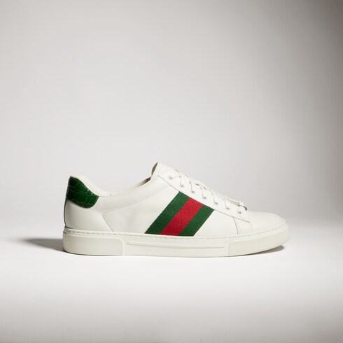 Zapatilla Gucci Ace con tribanda Web hombre
