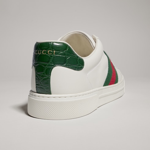 Tenis Gucci Ace con tribanda Web para hombre