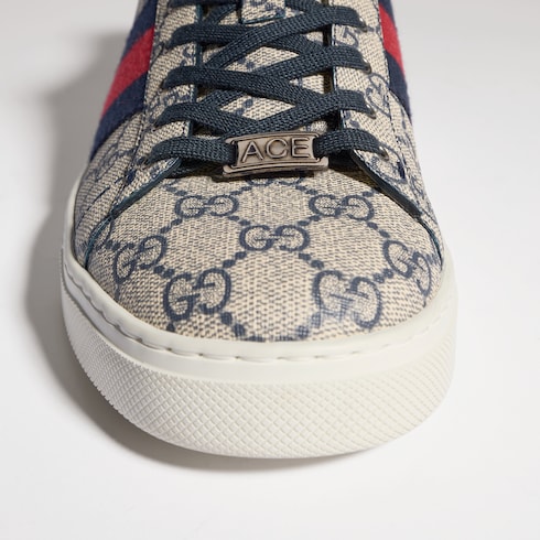 Tenis Gucci Ace con tribanda Web para hombre