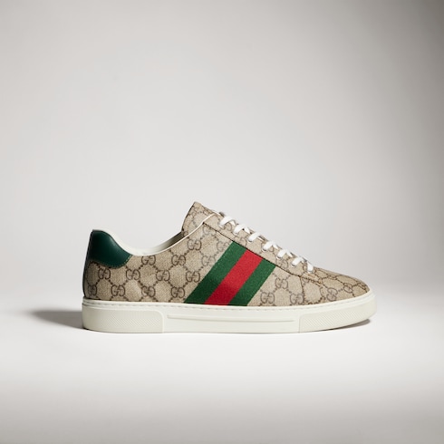 Tenis Gucci Ace con tribanda Web para hombre