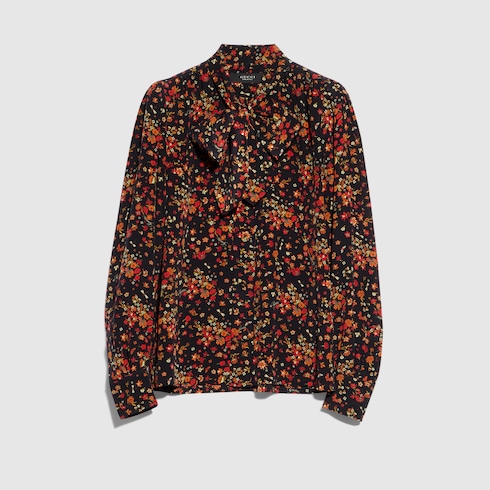 Gucci — Printed silk shirt