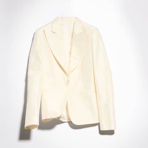 Fine silk faille jacket
