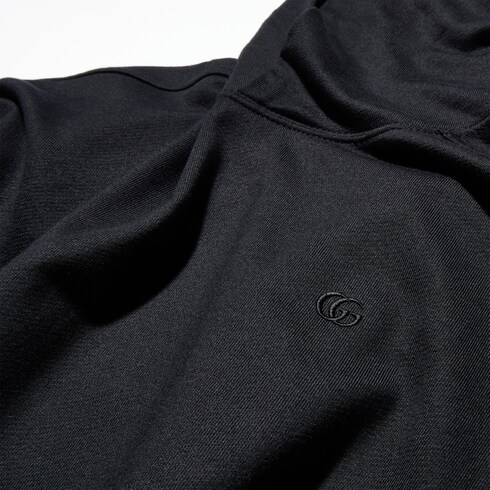 Seidenjersey-Sweatshirt mit Stickerei