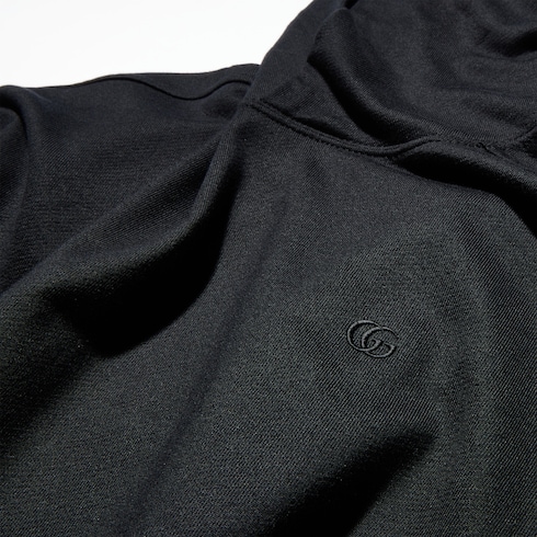 Silk jersey sweatshirt with embroidery