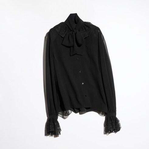 قميص من حرير جورجيت خفيف الوزن