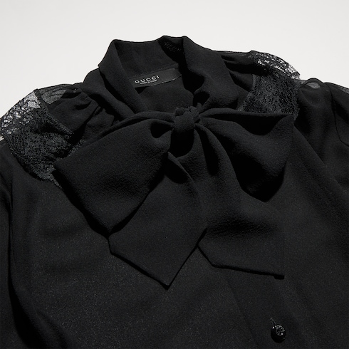 Chemise légère en georgette de soie