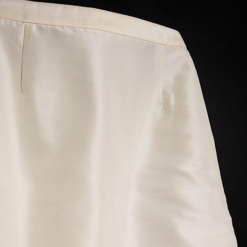 Gonna lunga in faille di seta fine