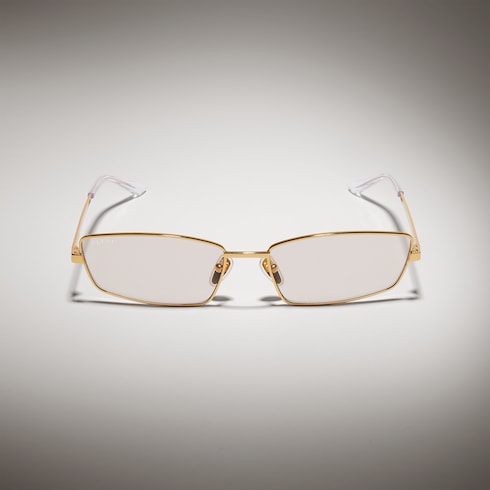 Rectangular frame sunglasses