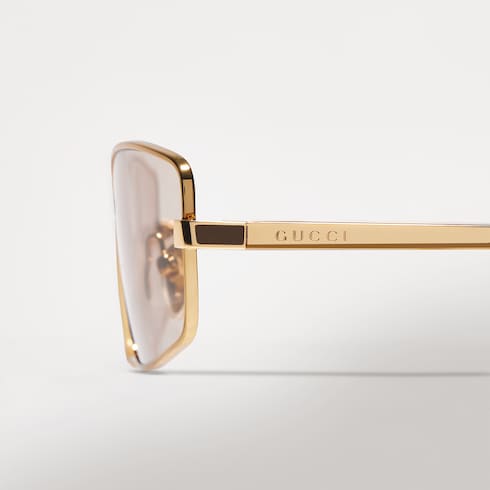 Rectangular frame sunglasses