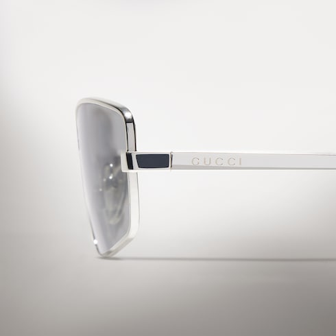 Rectangular frame sunglasses