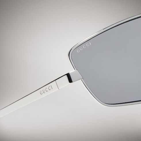 Rectangular frame sunglasses