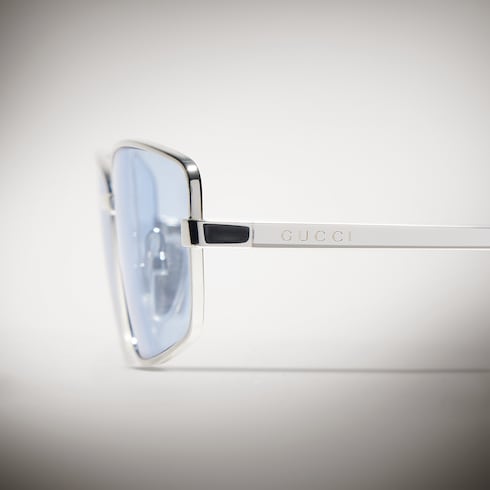 Rectangular frame sunglasses