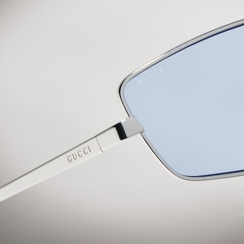 Rectangular frame sunglasses