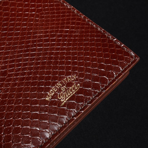 Lira Faltbrieftasche aus Pythonleder